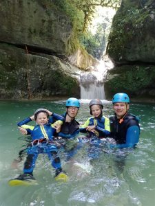 canyoning facile en famille dans le Vercors